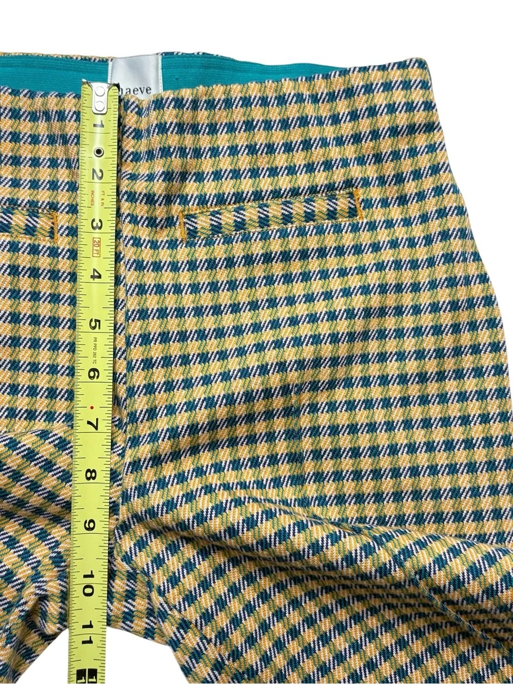 Anthropologie Maeve Houndstooth Knit Cuffed Wide Leg Crop Pants Size XS - Picture 8 of 13